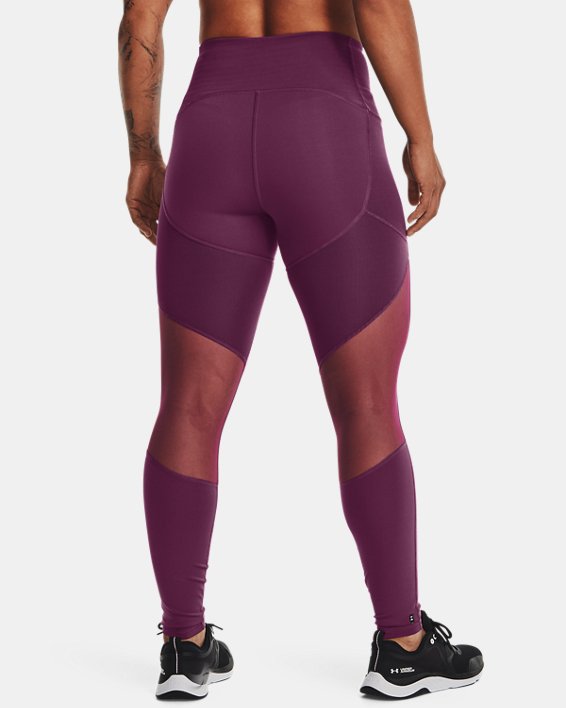 Women's UA RUSH™ HeatGear® No-Slip Waistband Full-Length Leggings, Purple, pdpMainDesktop image number 1